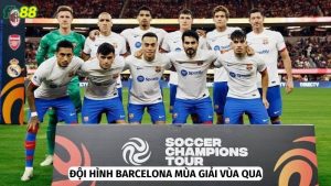 Đội hình Barca có nhiều xáo trộn ở mùa giải vừa qua 